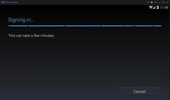 Đợi CH play đăng nhập tài khoản